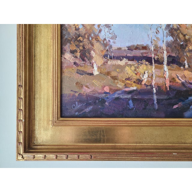 Calvin Liang Oil Painting Rural California Impressionist Landscape For Sale - Image 11 of 14