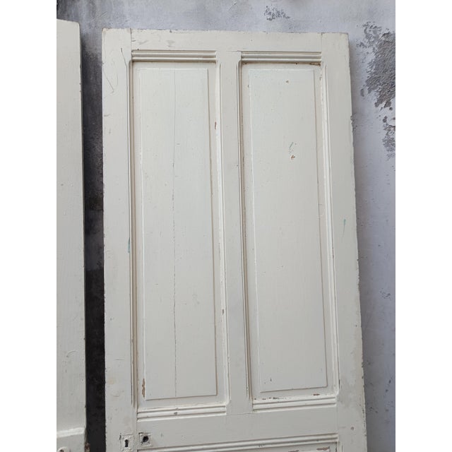 Vintage Cream Fir Doors, Set of 4 For Sale - Image 10 of 18