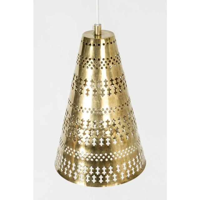 Modern Brass Pendant Light by Hans Bergström, 1950s For Sale - Image 6 of 10