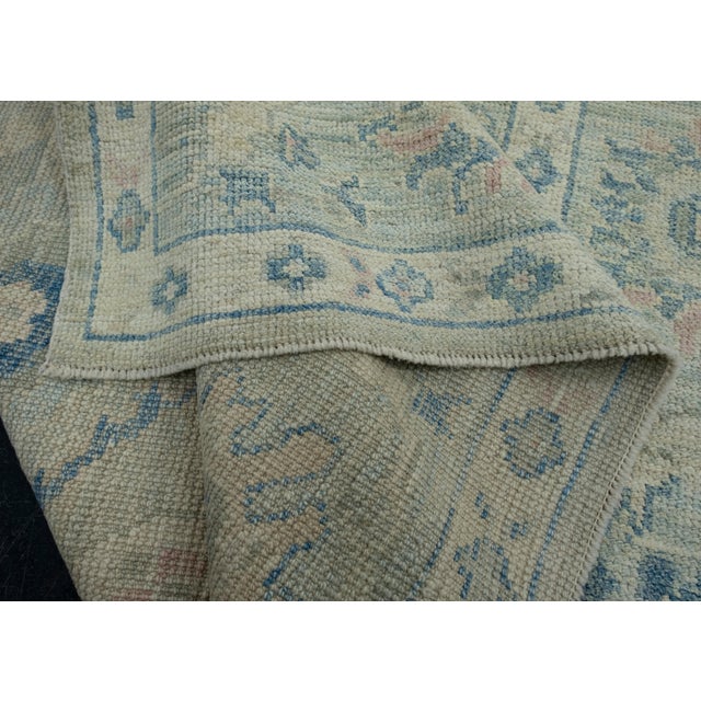 Textile Turkish Oushak Rug 5'1" x 7' #17833 For Sale - Image 7 of 8