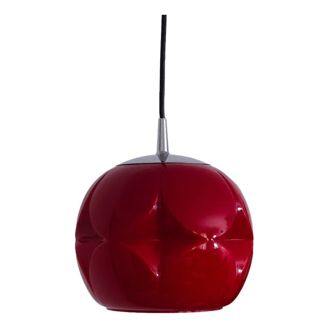Mid-Century German Glass Pendant Lamp from Peil & Putzler, 1970s For Sale