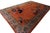 Art Deco 1920s Orange Floral Modern Antique Chinese Art Deco Rug 7' 10"x11' 6" Hand Knotted Carpet For Sale - Image 3 of 6