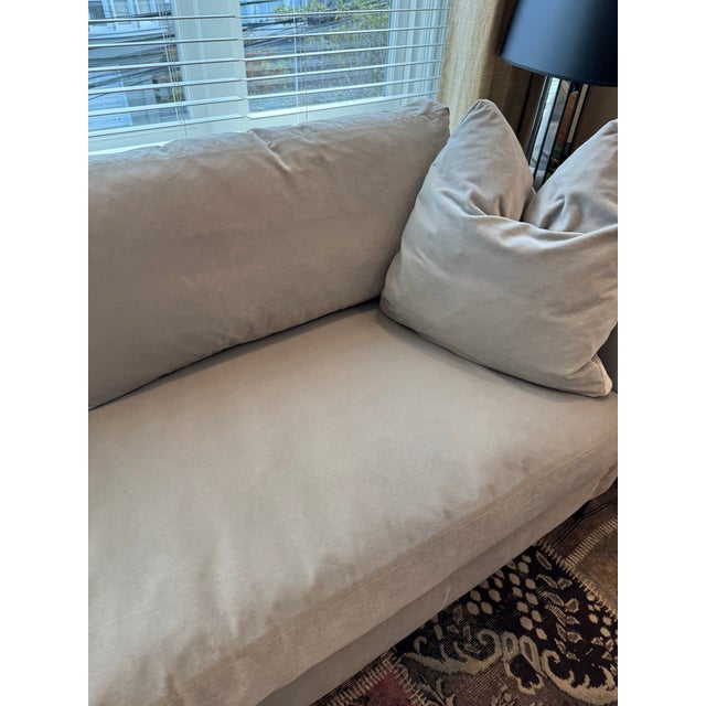 Silver Gorgeous Cisco Radley 90in Sofa Silver Performance For Sale - Image 8 of 10