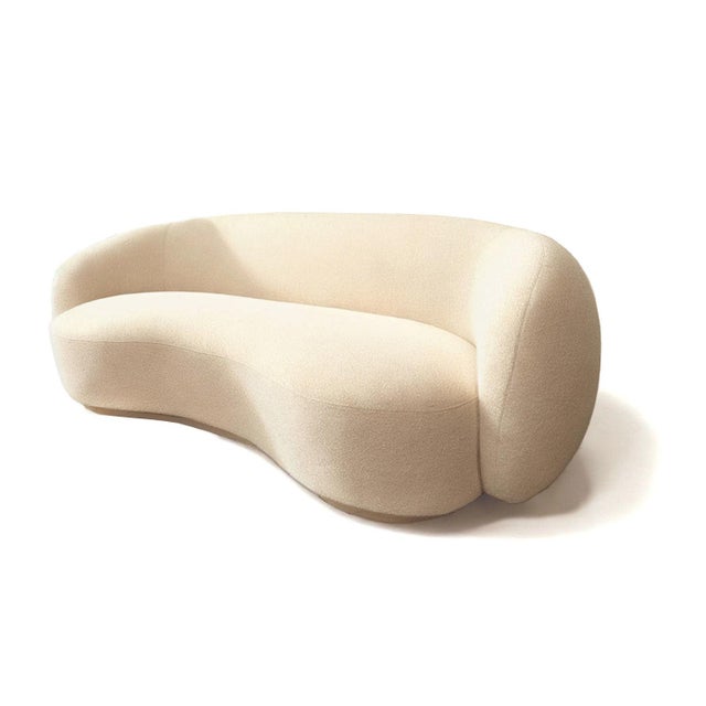 Contemporary Melancholy Sofa in White Bouclé from Moanne For Sale - Image 3 of 4