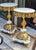 Rococo French White Marble Side Table – Gold Leaf & Bronze Details, Rococo Accent Table For Sale - Image 3 of 4