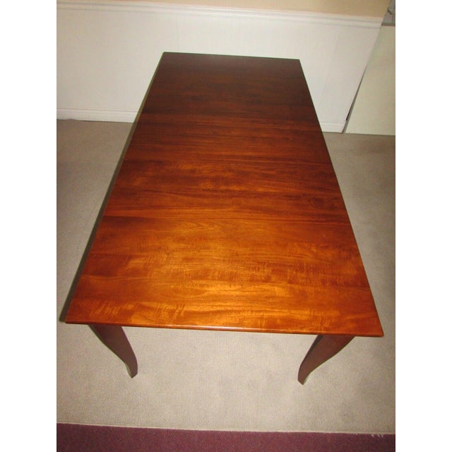 Contemporary Crate & Barrel Mahogany Dining Table With Leaf Chairish