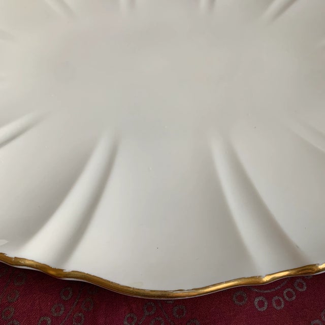Traditional Vintage Lenox Symphony Large Gold Trimmed Platter For Sale - Image 3 of 13