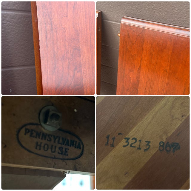 Vintage Pennsylvania House Solid Cherry 44" Dining Table Leaf For Sale - Image 11 of 12
