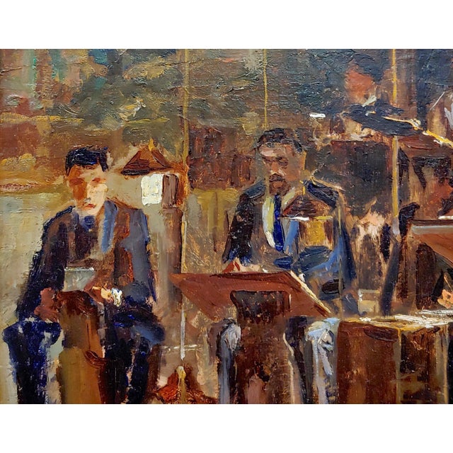 1950s Philharmonic Orchestra - Expressionist Oil Painting -C1950s For Sale - Image 5 of 12