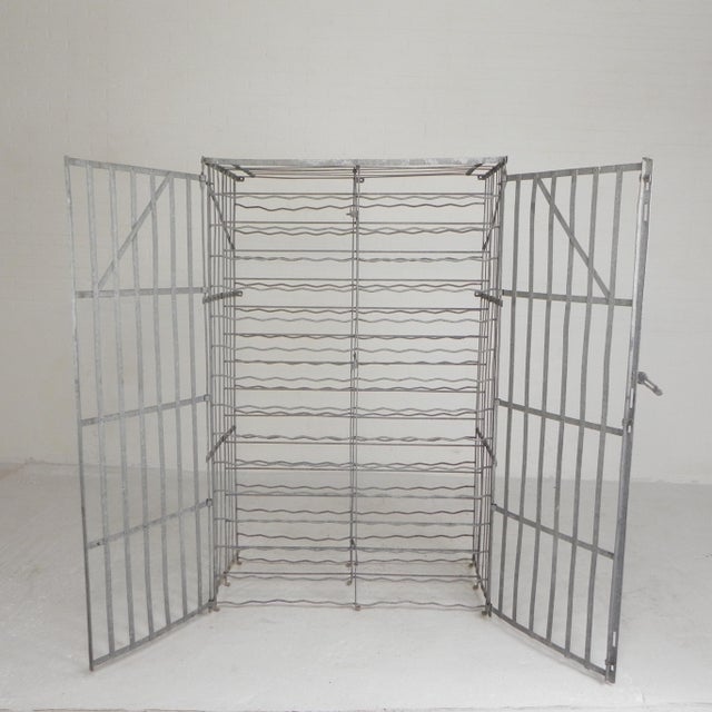 This industrial galvanized steel rack can be screwed to the wall. It is also foldable, handy for moving. It stood for...