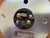 Original condition George Nelson "Steering Wheel" clock manufactured by Howard Miller, USA. Painted wood, brass, painted...