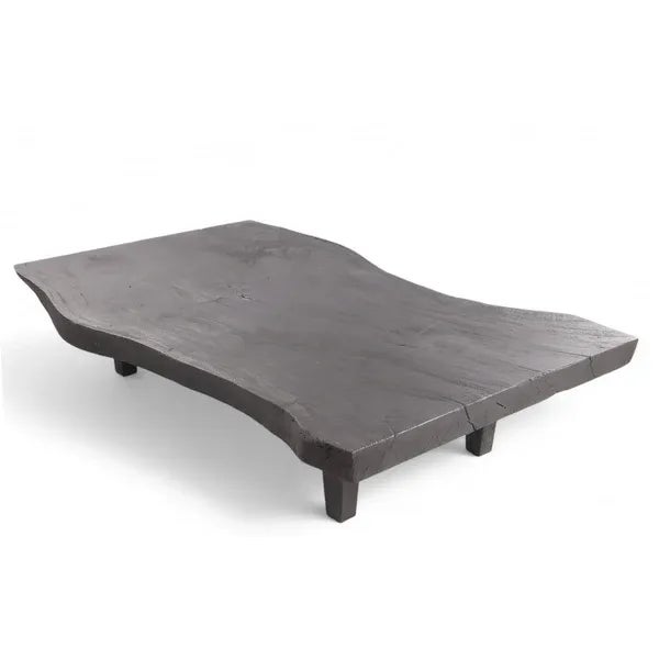 One Slab Living Edge 78 Inch Long Coffee Table For Sale In Boston - Image 6 of 11