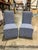 Century Furniture Century Furniture Blue Parsons Side Dining Chair For Sale - Image 4 of 5