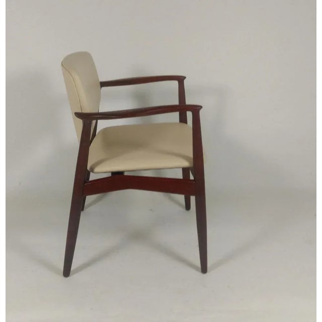 Set of Model 67 Captains Chair in Teak by Erik Buck, Customizable Reupholstery, 1960s For Sale - Image 4 of 8