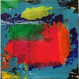 “CV012223” Contemporary Abstract Coastal View Painting on Stretched Canvas For Sale