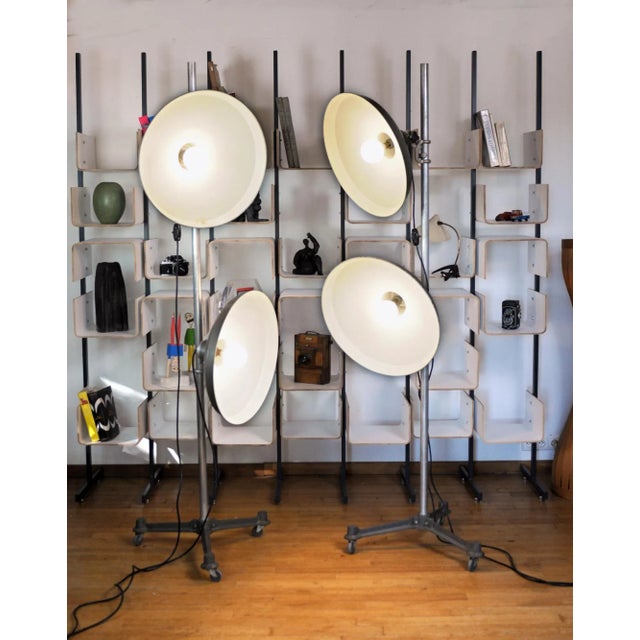 French Double Reflector Floor Lamps from Cremer, 1950, Set of 2 For Sale - Image 14 of 14