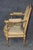 Single 19th Century French Louis XVI Style Giltwood Aubusson Armchair For Sale - Image 4 of 14