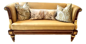 Clive Christian Empress Silk Loveseat Sofa