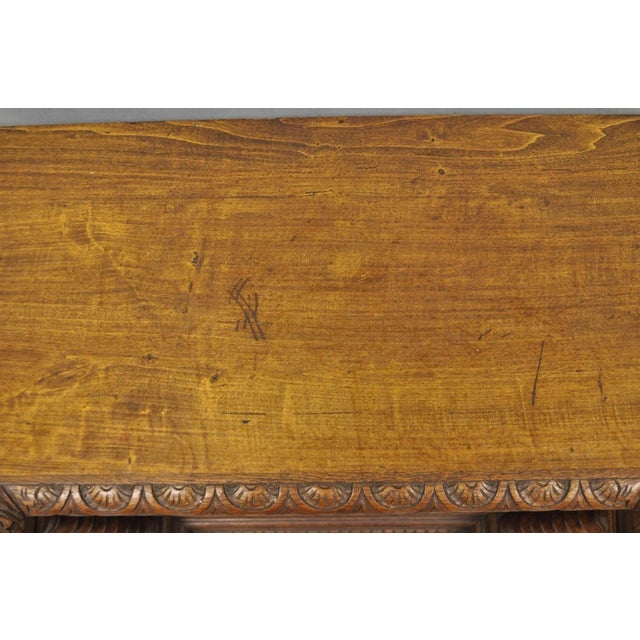 Brown Antique Renaissance Revival Oak Wood Spiral Barley Twist Jelly Liquor Cabinet For Sale - Image 8 of 18
