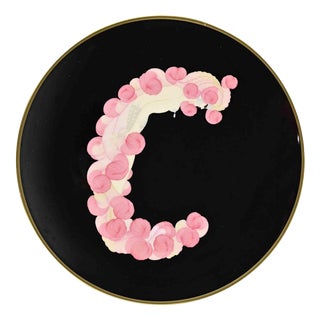 The Alphabet after Erté, C Plate, 1986, Ceramic For Sale