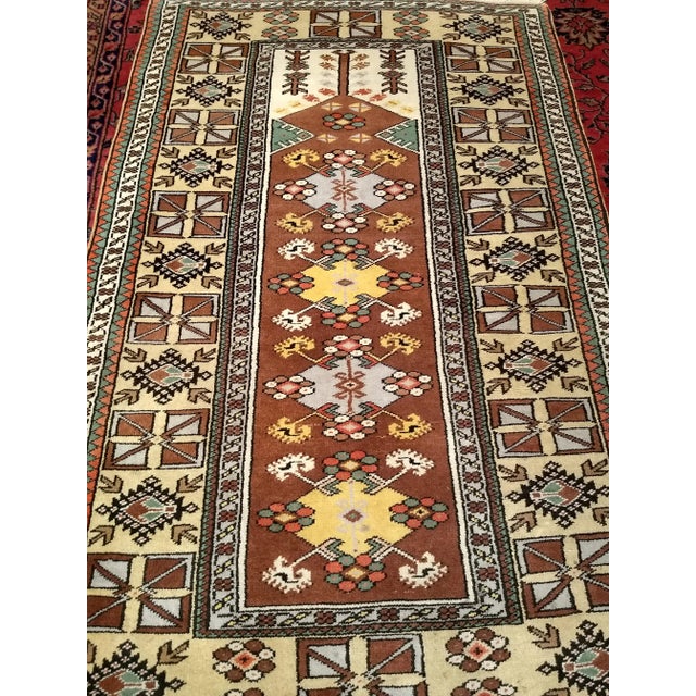 1960s Vintage Turkish Tribal Prayer Rug - 3‚Äô9‚Äù X 6‚Äô3‚Äù For Sale - Image 5 of 13