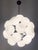 21st Century Ventiquattro Black Powder Coat Cream Pebble Murano Sputnik Chandelier by Fabio LTD For Sale - Image 6 of 6