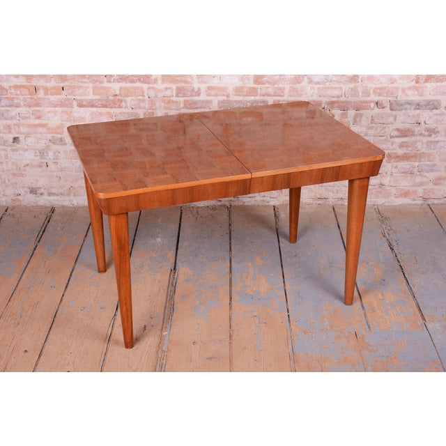 Brown Art Deco Dining Table by Jindřich Halabala for UP Závody, Czech, 1940s For Sale - Image 8 of 18