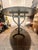 Modern 1990s Metal Round Card Table For Sale - Image 3 of 3