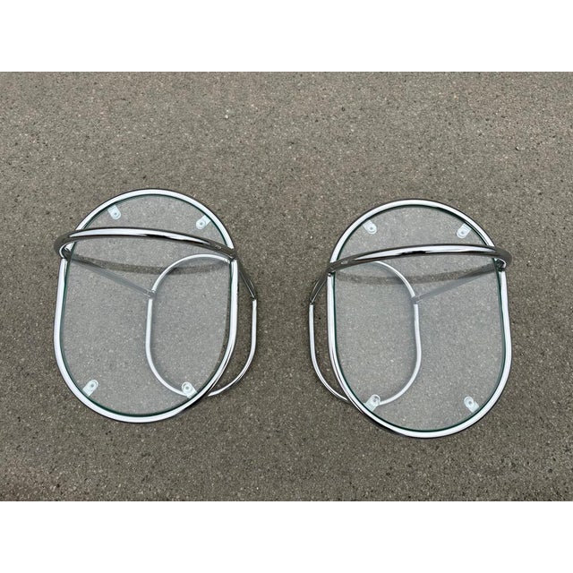 German Chrome and Glass Nightstands, 1981, Set of 2 For Sale - Image 4 of 9