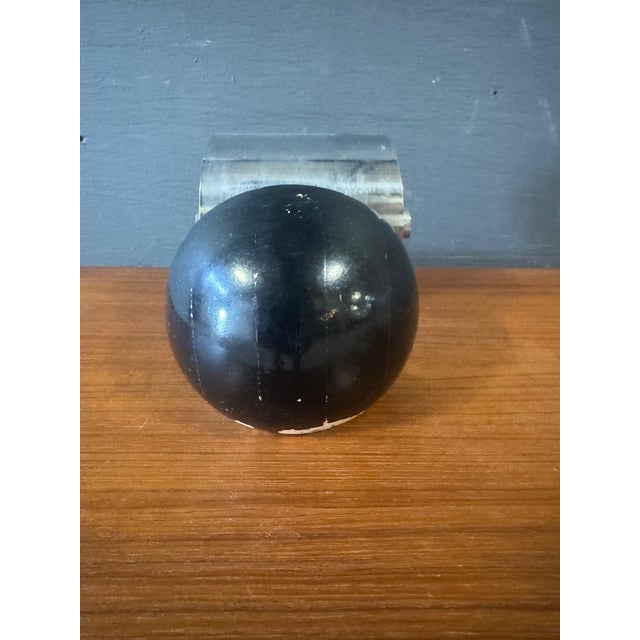 1940s Art Deco Chrome Bookend by Reverse Rome n.y For Sale - Image 4 of 6