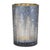 Contemporary Navy Pine Tree Glass Candle Holder (Set of 2) For Sale - Image 3 of 6
