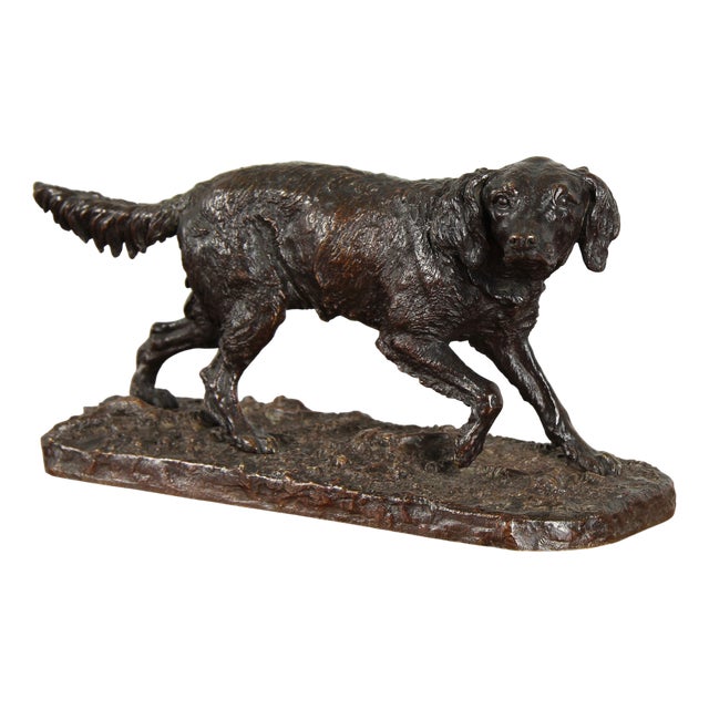 Antique Bronze Dog by Pierre-Jules Mène, 1870 For Sale