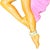 MCM Hawaiian Art Pottery Pin-Up Yellow Hula Girl Wall Sculpture For Sale - Image 4 of 5