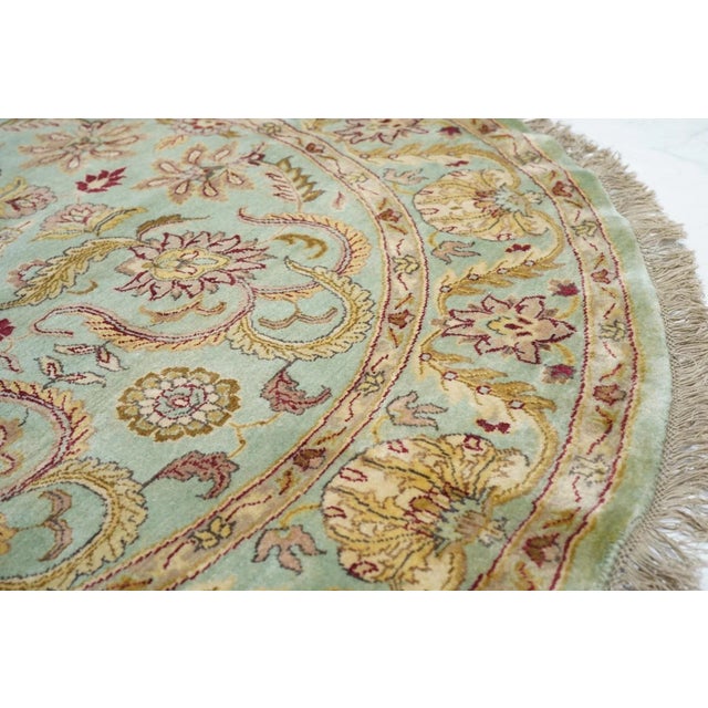 Blue Indian Khorasan Rug 5'11'' X 6'0" For Sale - Image 8 of 11