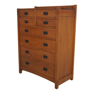 Stickley Mission Oak Arts & Crafts High Chest For Sale