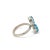 Modern Stunning 925 Silver Twin Ring With December Birthsotne 5.49 Carat Prong Set - Size 6 For Sale - Image 3 of 12