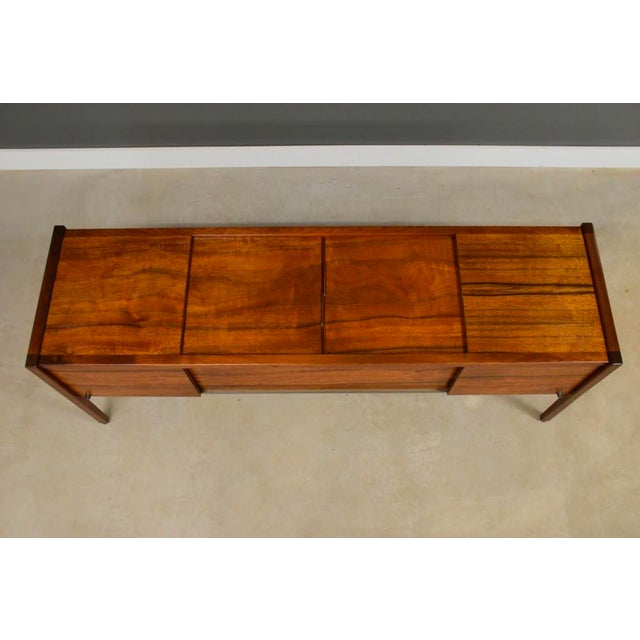 Wood 1960s Refinished 75” Jens Risom Paldao Credenza For Sale - Image 7 of 11