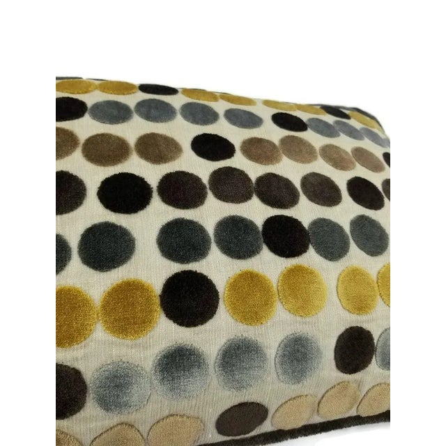Not Yet Made - Made To Order Groundworks Avery Dot With Glant Symphony Velvet Lumbar Pillow Cover For Sale - Image 5 of 6