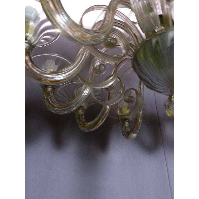 Murano Glass Chandelier For Sale - Image 5 of 10