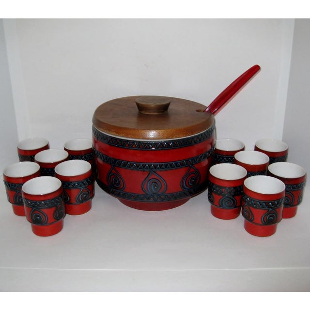 West German Punch Bowl Set Service for 12 Chairish