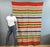 Vintage Mid-Century Mexican Hand-Woven Wool Serape — 83" x 57" A vibrant example of mid-century Mexican folk art, this...