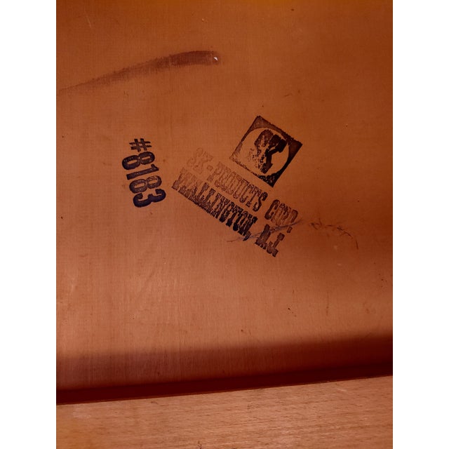 1977 Danish Modern Style Rocker in Original Orange Paint For Sale - Image 10 of 12