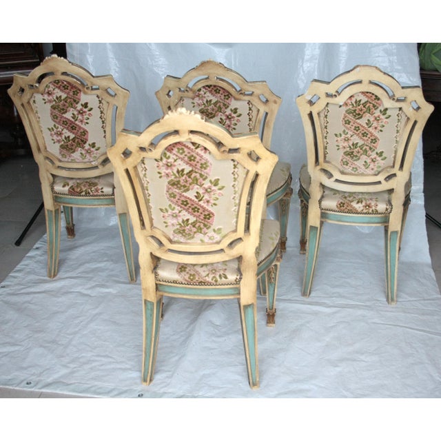 Wood Napoleon III Chairs, Italy, Set of 4 For Sale - Image 7 of 15