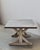 Vintage Zinc Top Trestle Table With Heart Pine Base For Sale In Los Angeles - Image 6 of 8