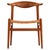 Scandinavian Modern JH-505 Cowhorn Chair in Teak and Cane attributed to Hans J. Wegner, 1952 For Sale - Image 10 of 10