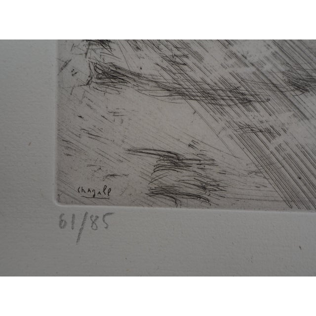 Marc chagall (1887-1985) cat on the hunt (the eagle, the sow and the cat), 1952 original engraving signed in the plate...