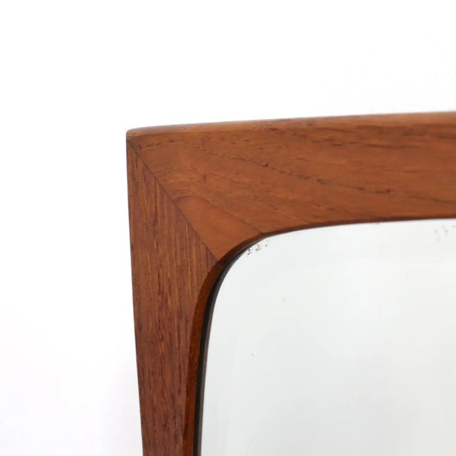 Mid Century Danish Teak Mirror by Clark Eaton For Sale In Los Angeles - Image 6 of 10