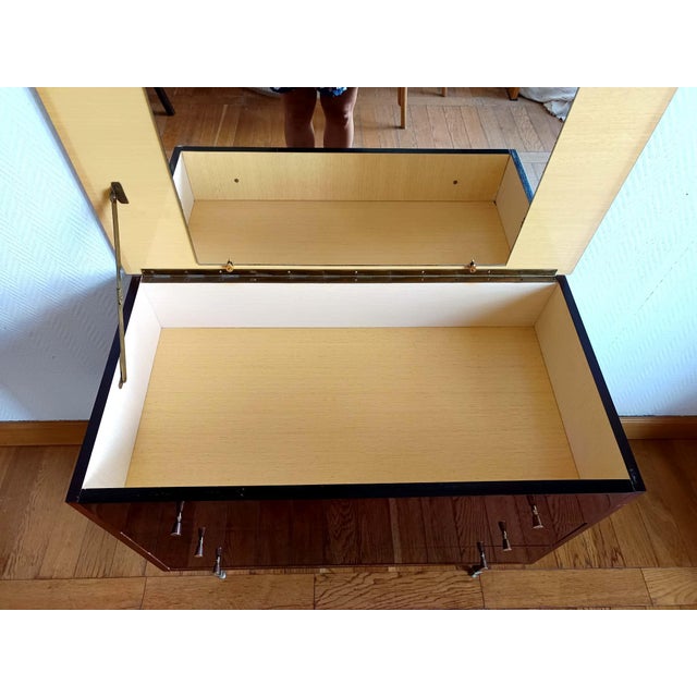 Vintage Lacquered Wooden Dressing Table, 1950s For Sale - Image 9 of 12
