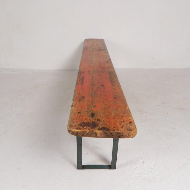 Green Folding Bench for Terrace, 1960s For Sale - Image 8 of 18