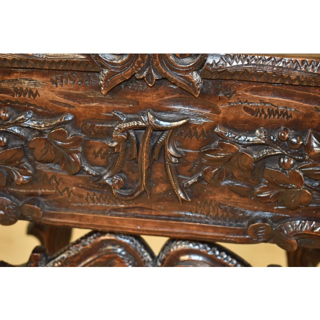 19th Century Black Forest Carved Planter on Stand For Sale In Greensboro - Image 6 of 11